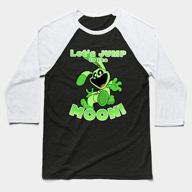 Hoppy Hopscotch JUMP! Baseball T-Shirt by Meatball_Jones